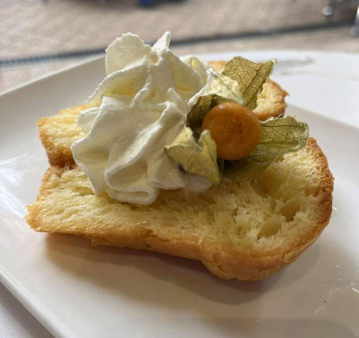 Plat dessert Orange